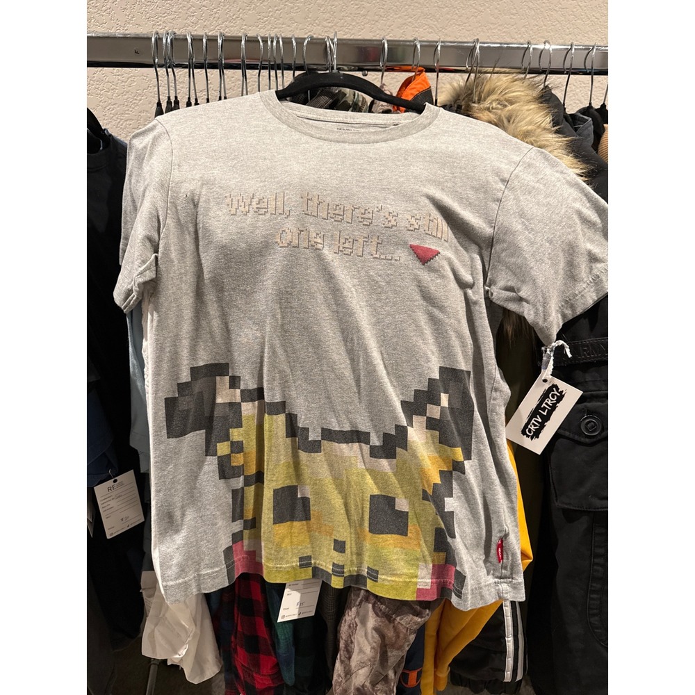 Uniqlo UTGP 2017 Nintendo Pokemon Pikachu Pixel Graphic‎ T-Shirt Gray Small
